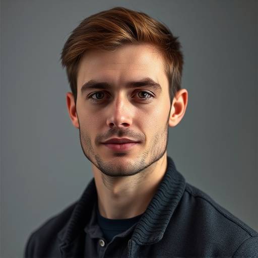Portrait de Lucas Bernard, Designer Graphique Senior chez Studio Lumière.